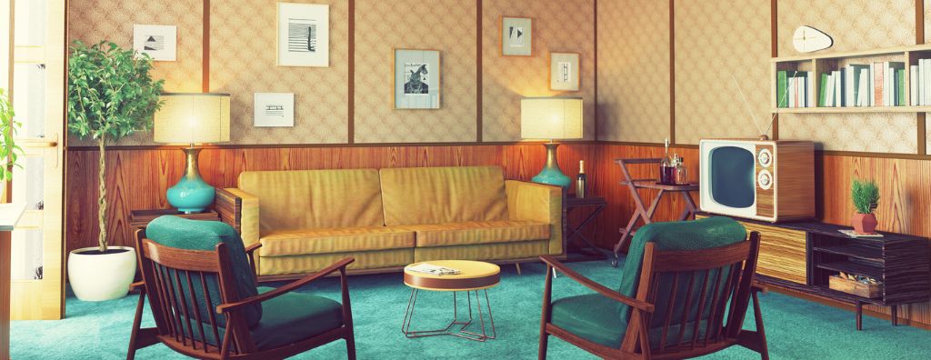 mid century modern living room furniture